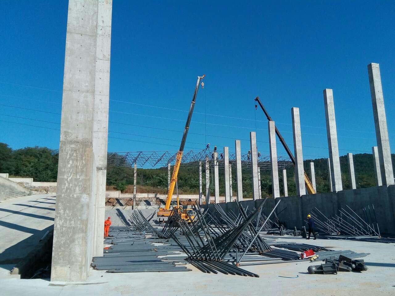 景德镇搅拌站网架